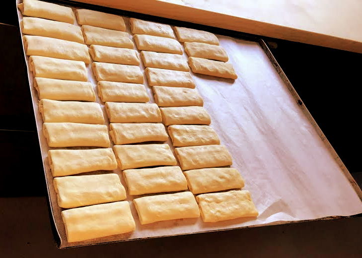 Péparation des pains aux choc'